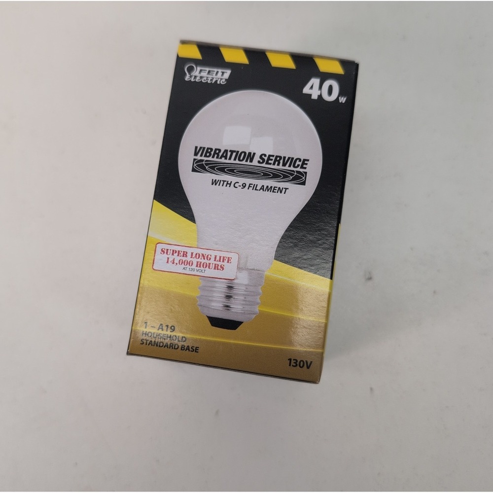 Lot‎ of 8 Feit Electric 40W A19 Frosted Vibration Service Bulbs 130V - Picture 4 of 6